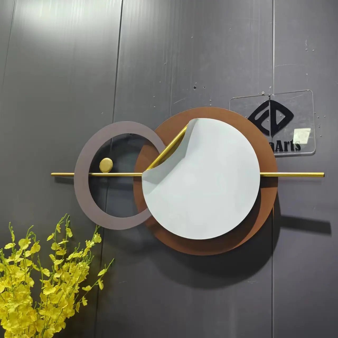 100X50CM Sans lumière Tenture murale Décoration d'art à la maison Nordique Fond de canapé simple Fer Décoration de salon Dropshipping DDP - Moon & Wall