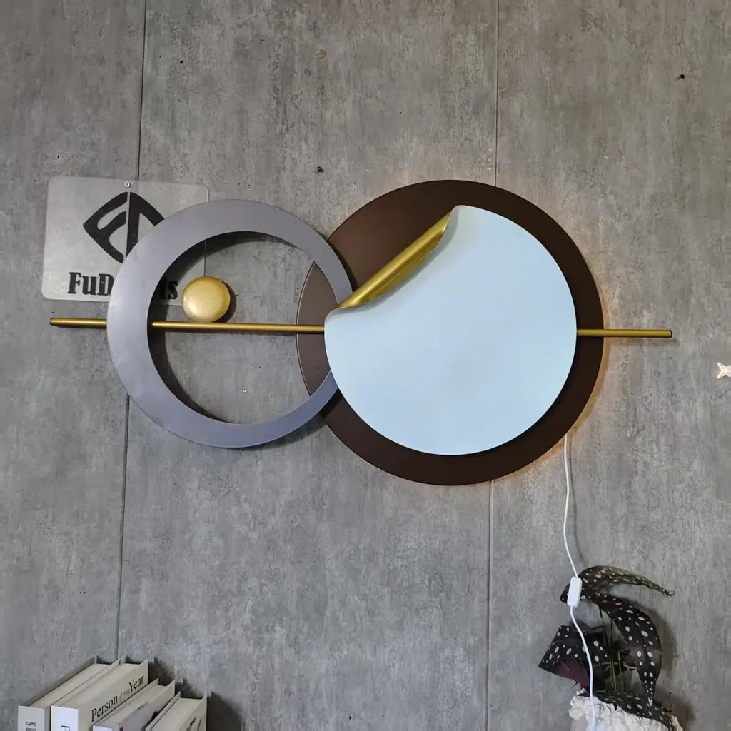 100X50CM Sans lumière Tenture murale Décoration d'art à la maison Nordique Fond de canapé simple Fer Décoration de salon Dropshipping DDP - Moon & Wall