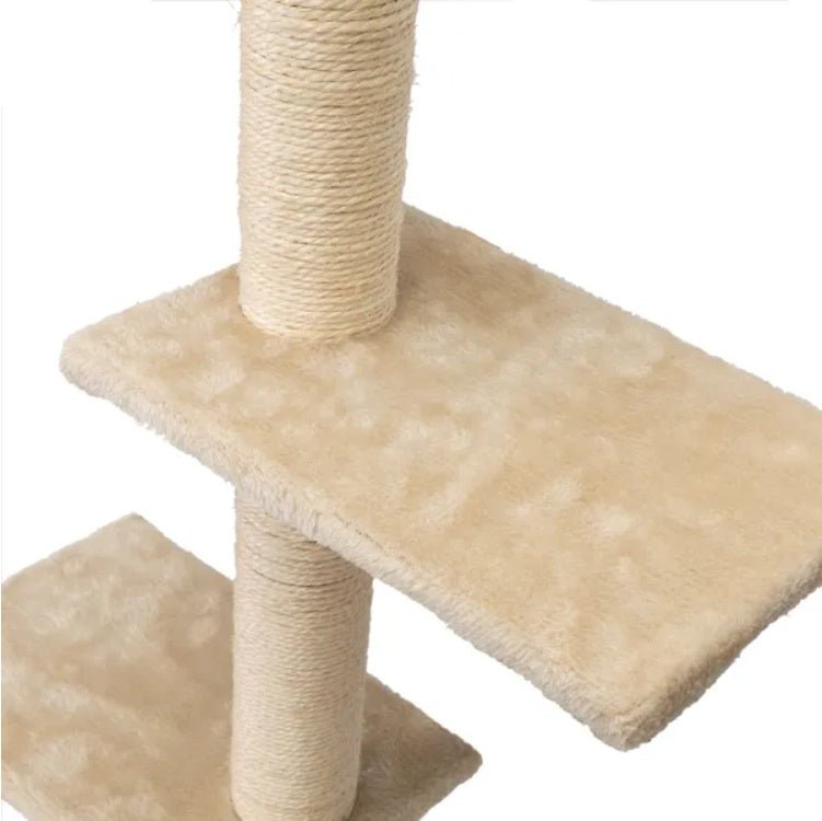 5 Pcs Wall Mounted Cat Climber Set Floating Cat Shelves And Perches Cat Activity Tree With Scratching Posts Modern Cat Furniture - Moon & Wall