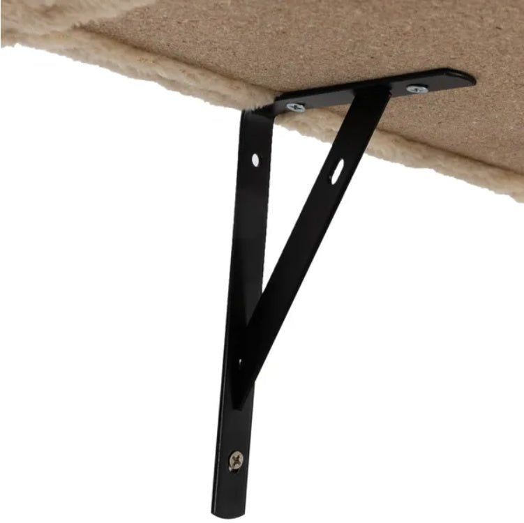 5 Pcs Wall Mounted Cat Climber Set Floating Cat Shelves And Perches Cat Activity Tree With Scratching Posts Modern Cat Furniture - Moon & Wall