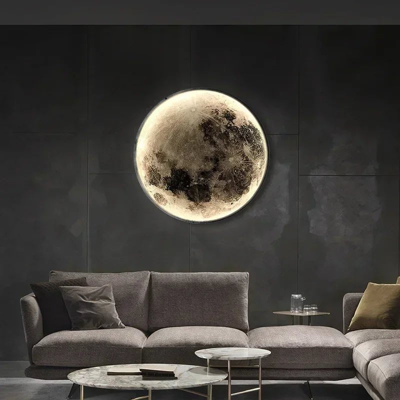 Applique murale LED moderne Lune Éclairage d’intérieur pour chambre à coucher Salon Salon Décoration de la maison Appliques murales Allée Couloir Appliques murales - Moon & Wall