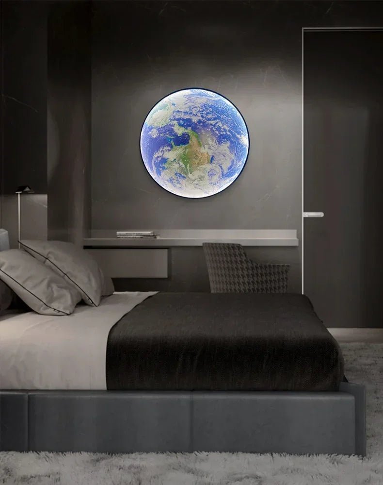 Applique murale LED moderne Lune Éclairage d’intérieur pour chambre à coucher Salon Salon Décoration de la maison Appliques murales Allée Couloir Appliques murales - Moon & Wall