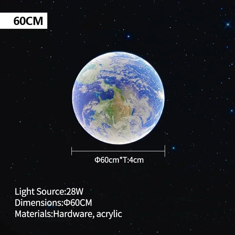 Applique murale LED moderne Lune Éclairage d’intérieur pour chambre à coucher Salon Salon Décoration de la maison Appliques murales Allée Couloir Appliques murales - Moon & Wall