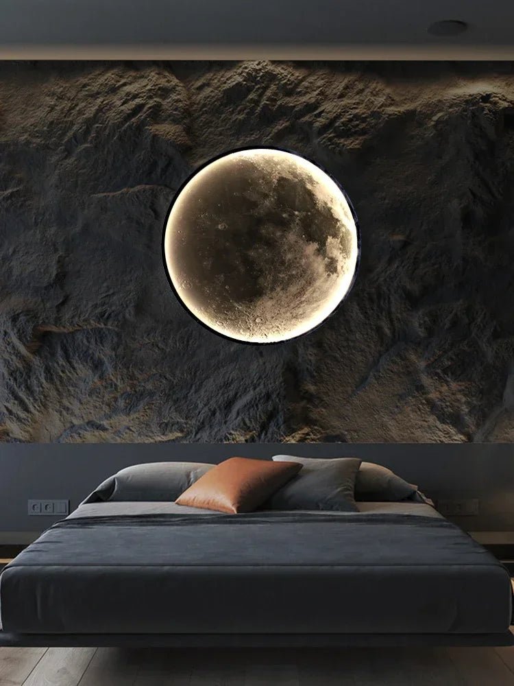 Applique murale LED moderne Lune Éclairage d’intérieur pour chambre à coucher Salon Salon Décoration de la maison Appliques murales Allée Couloir Appliques murales - Moon & Wall