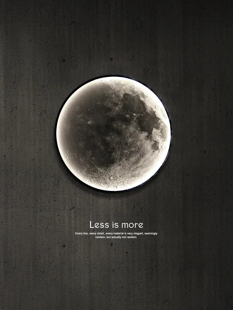 Applique murale LED moderne Lune Éclairage d’intérieur pour chambre à coucher Salon Salon Décoration de la maison Appliques murales Allée Couloir Appliques murales - Moon & Wall