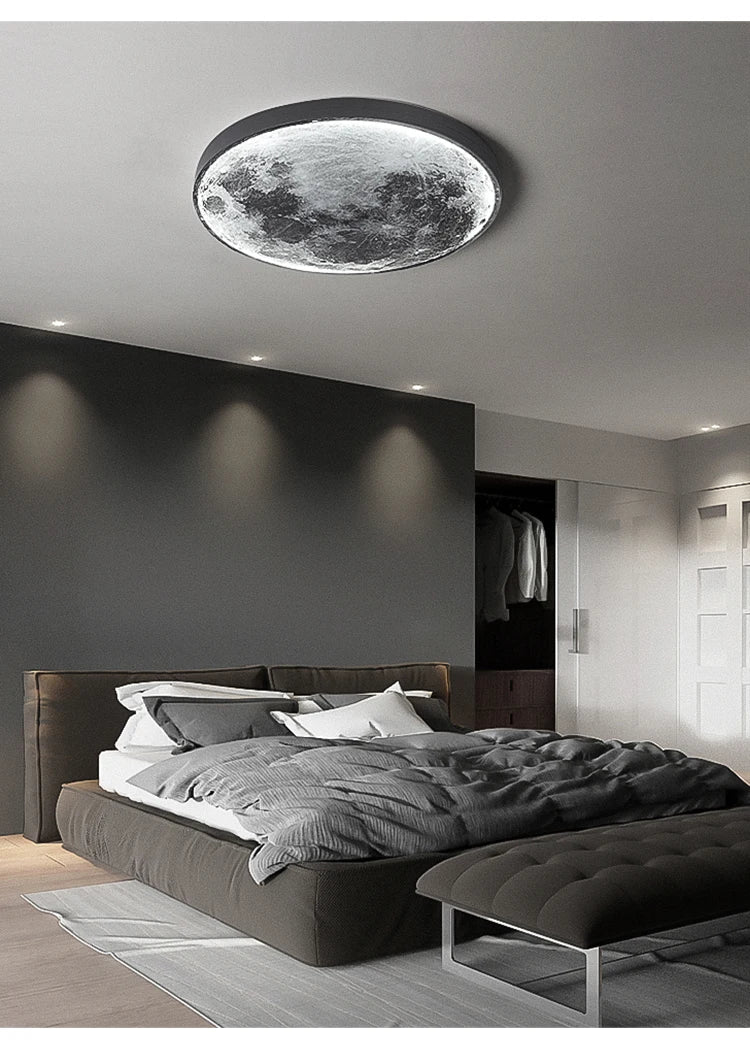 Applique murale LED Moon - Lampe d’intérieur décorative pour chambre à coucher, salon ou couloir - Moon & Wall