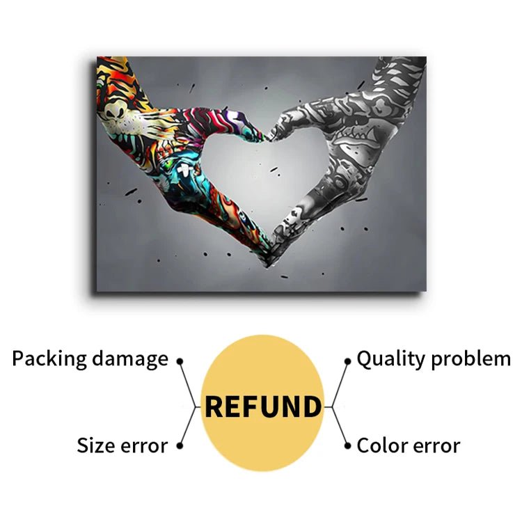 Art abstrait de haute qualité Impression murale Peinture Impression Peintures sur toile pour la décoration de la maison - Moon & Wall