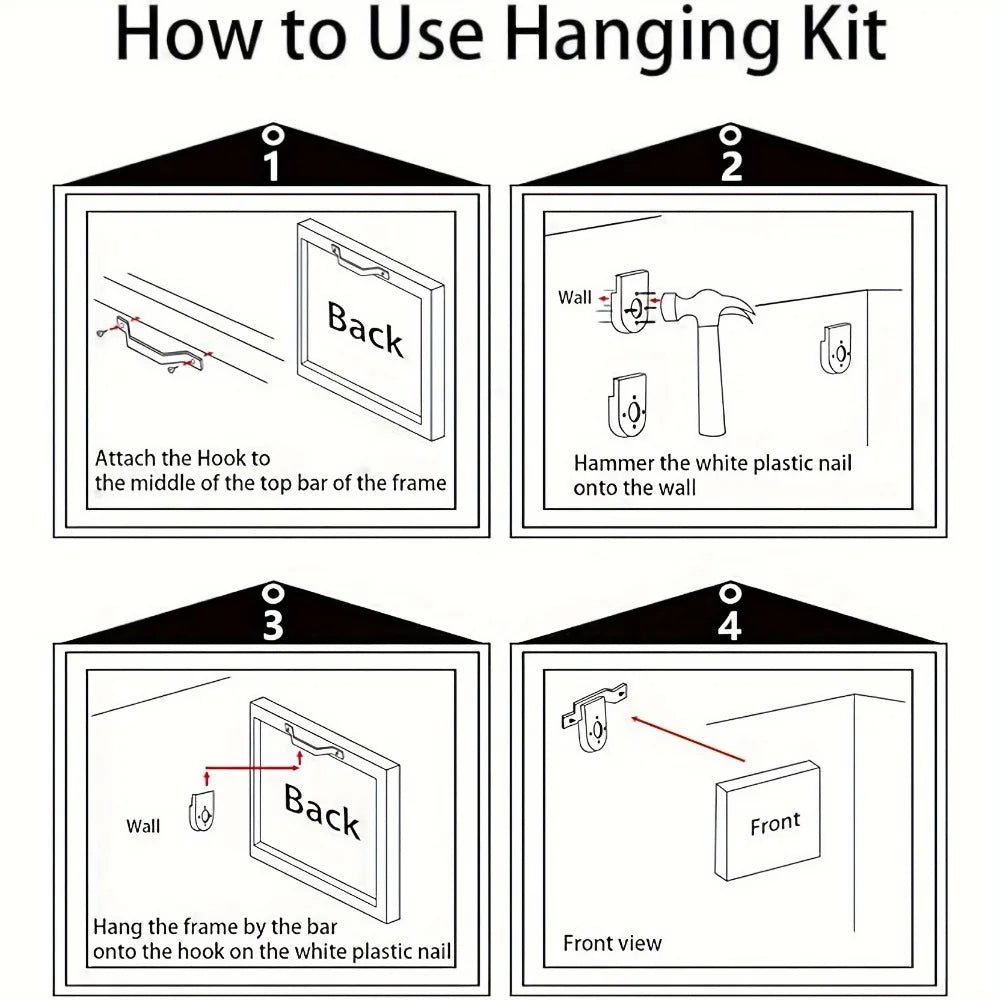 Cadre en bois massif de pin de 1,5 pouce d'épaisseur, montagnes enneigées, forêts, lacs peinture murale en toile imperméable et inodore - Moon & Wall