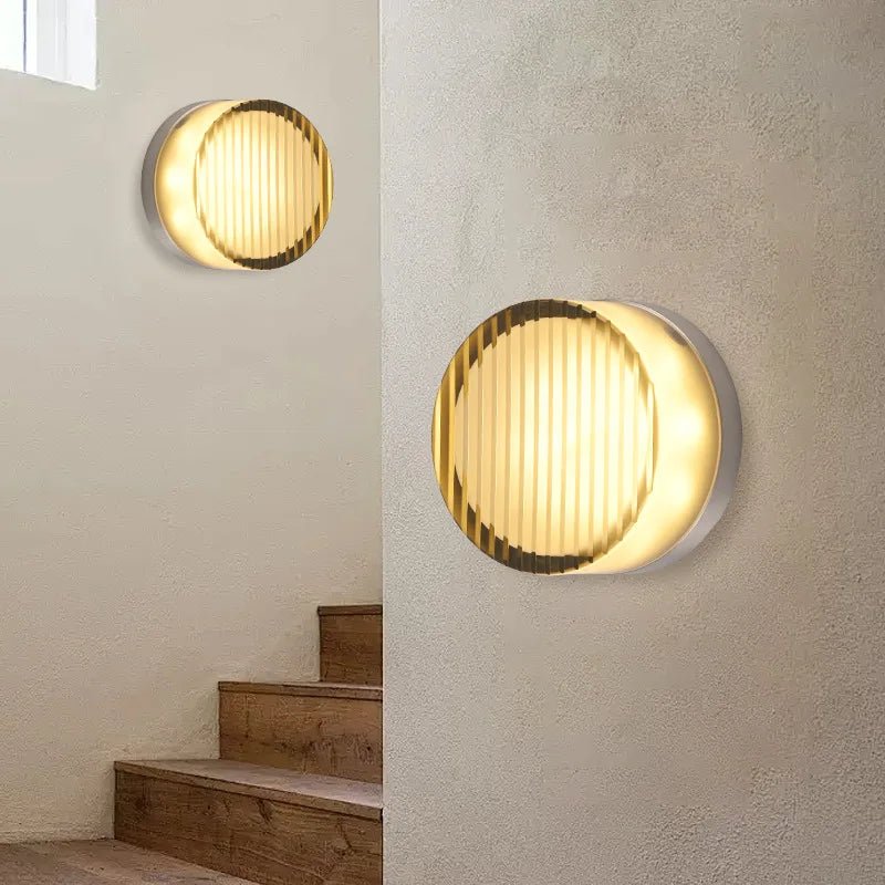 Couloir Allée de chevet Applique murale de fond décoratif rond Applique murale d'entrée en acrylique Lumière murale de fond - Moon & Wall