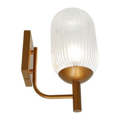 Dewdrop Wall Lamp - Bronze And Clear - Moon & Wall