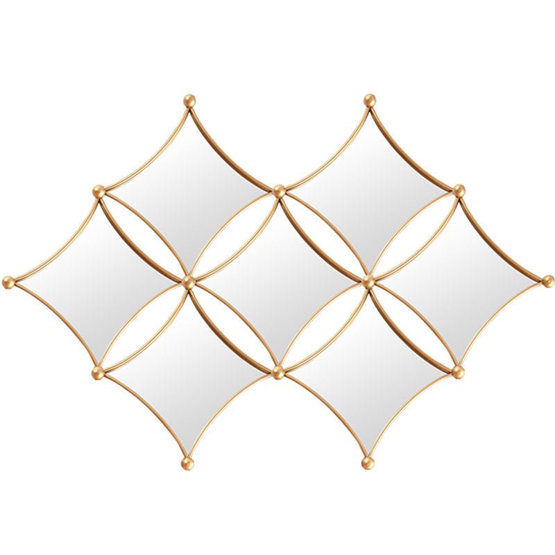 Dining Room Decoration Mirror Living Room TV Background Wall Porch Wall Metal Pendant - Moon & Wall