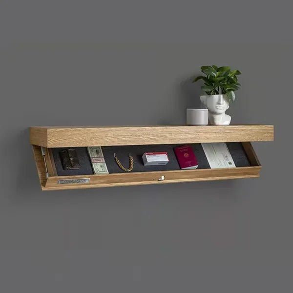 Étagère cachée flottante en bois - Rangement mural avec compartiment secret pour la décoration intérieure - Moon & Wall