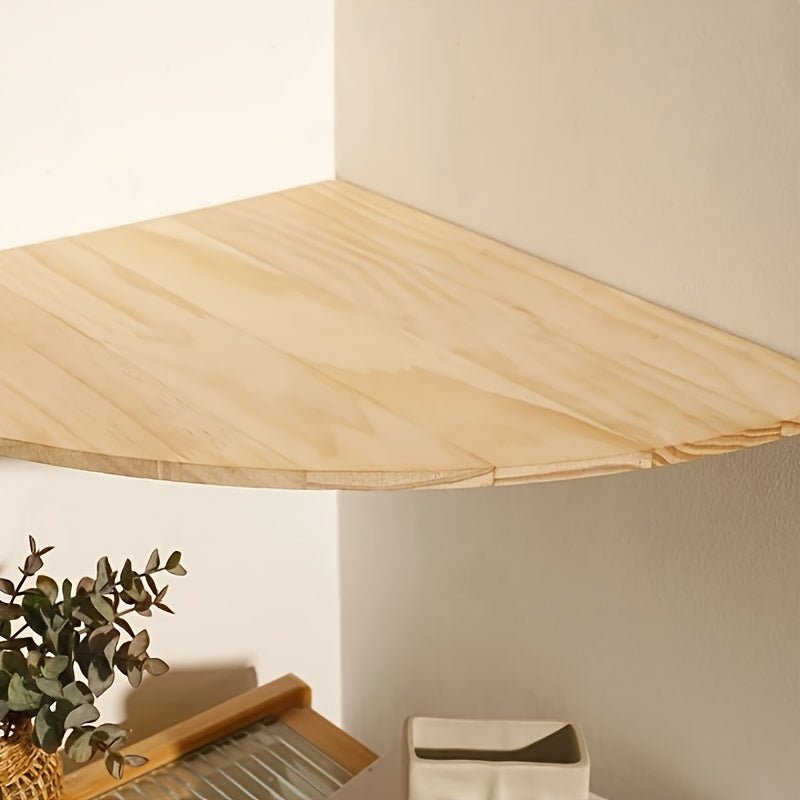 Étagère murale d'angle en bois de style bohème, étagères flottantes rustiques pour salon, chambre à coucher, salle de bain, cuisine, unités d'affichage murales, design Live Edge, polyvalent pour plusieurs types de piè - Moon & Wall