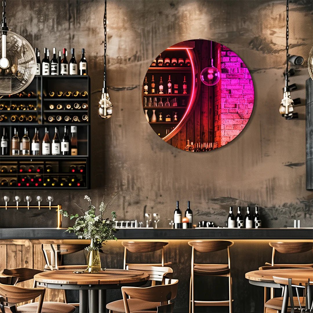 LUVODI Iridescent Full - Length Wall Mirror – Aesthetic Rainbow Accent Mirror for Bedroom or Living Room - Moon & Wall