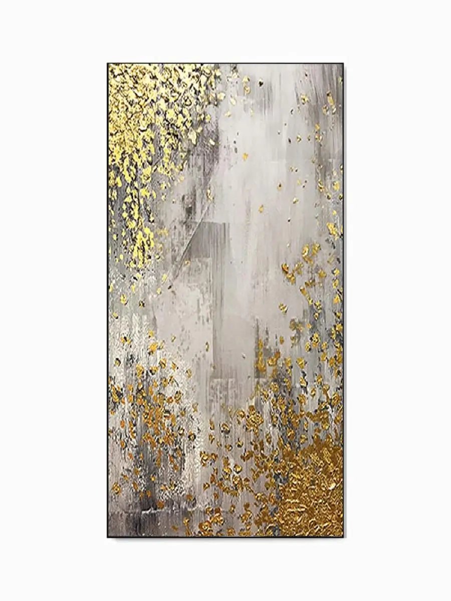 Luxury Handmade Abstract Oil Painting – Modern Textured Canvas Wall Art for Living Room Decor - Moon & Wall