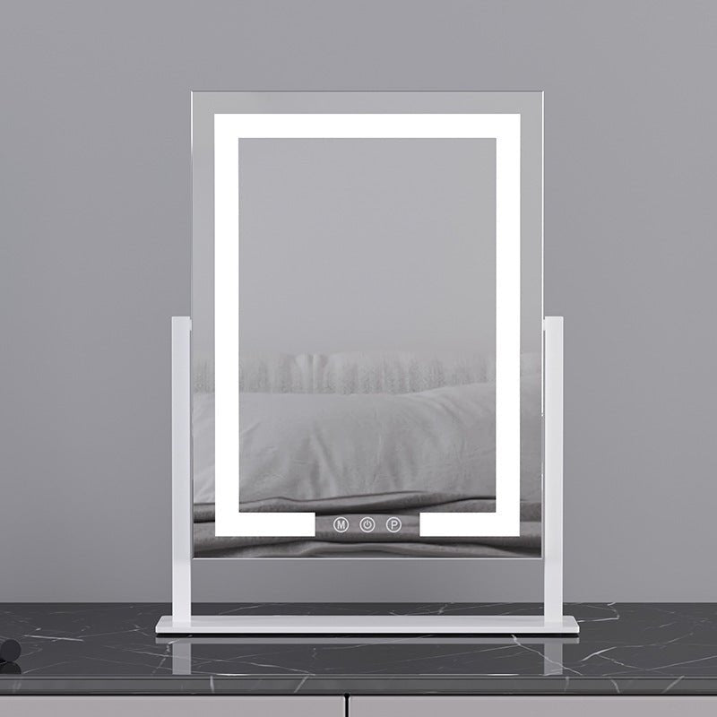 Miroir de maquillage à lumière LED de bureau - Moon & Wall