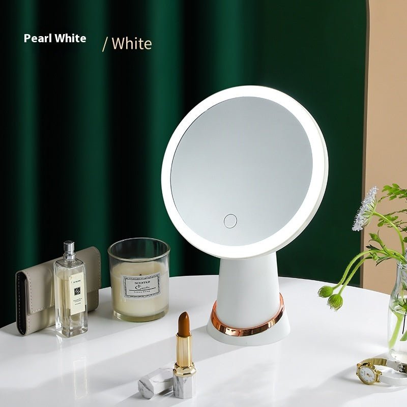 Miroir De Maquillage Led De Bureau Avec Lumière - Moon & Wall