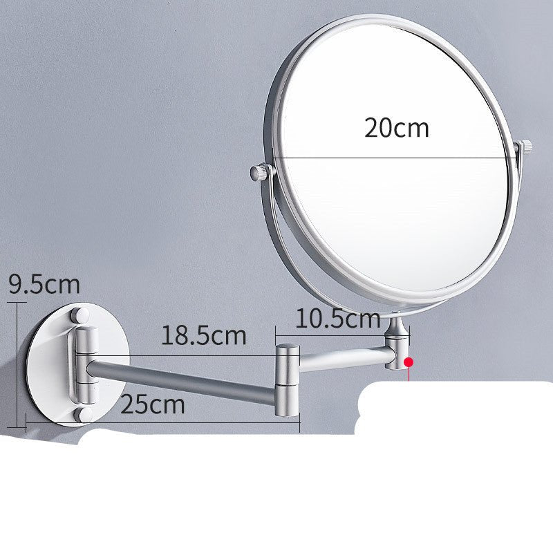 Miroir de maquillage sans perforation Miroir mural double face - Moon & Wall