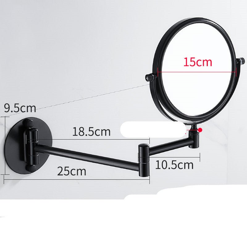 Miroir de maquillage sans perforation Miroir mural double face - Moon & Wall