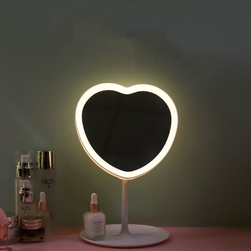 Mirror Makeup Mirror LED With Light Female Fill Light - Moon & Wall