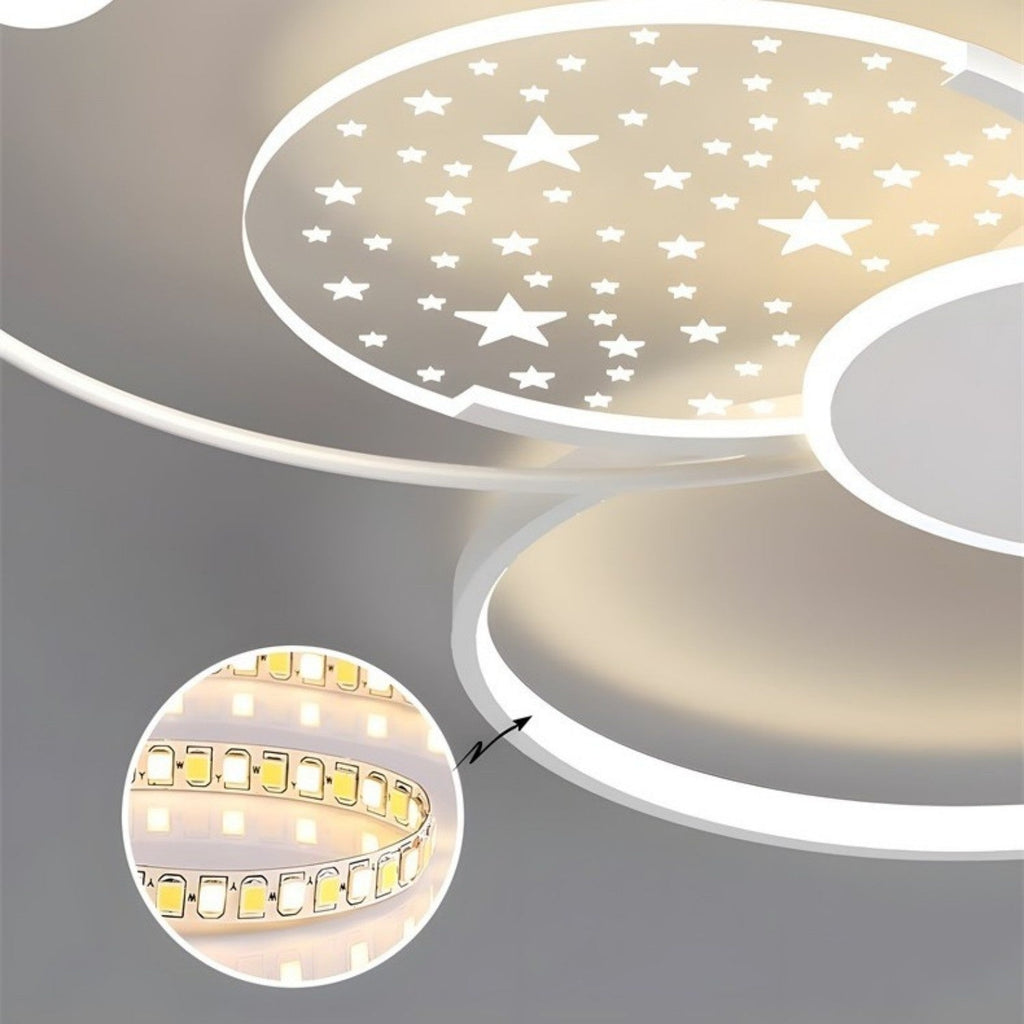 Modern And Minimalist Living Room Main Light - Moon & Wall