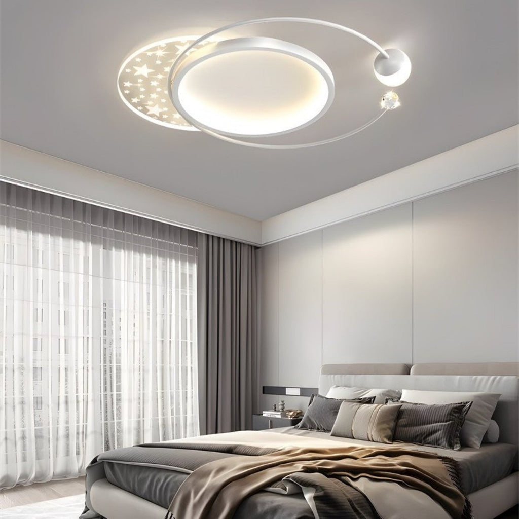 Modern And Minimalist Living Room Main Light - Moon & Wall