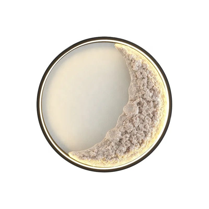 Modern Moon Wall Lamps for Home Indoor Bedroom Wall Light Villa Corridor Hotel Art Mural Lighting Universe LED Moon Wall Lamp - Moon & Wall