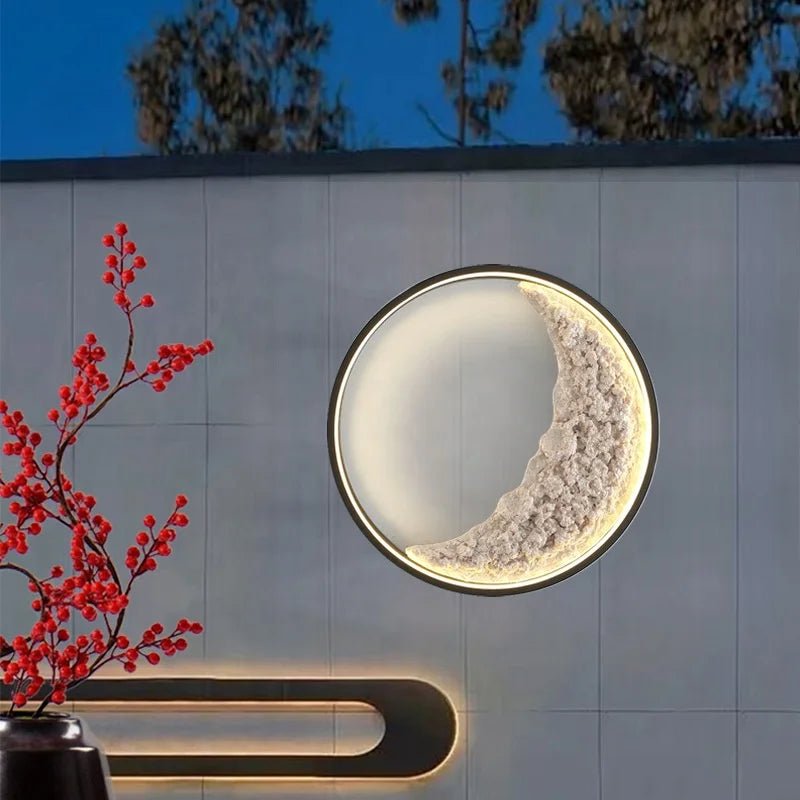 Modern Moon Wall Lamps for Home Indoor Bedroom Wall Light Villa Corridor Hotel Art Mural Lighting Universe LED Moon Wall Lamp - Moon & Wall