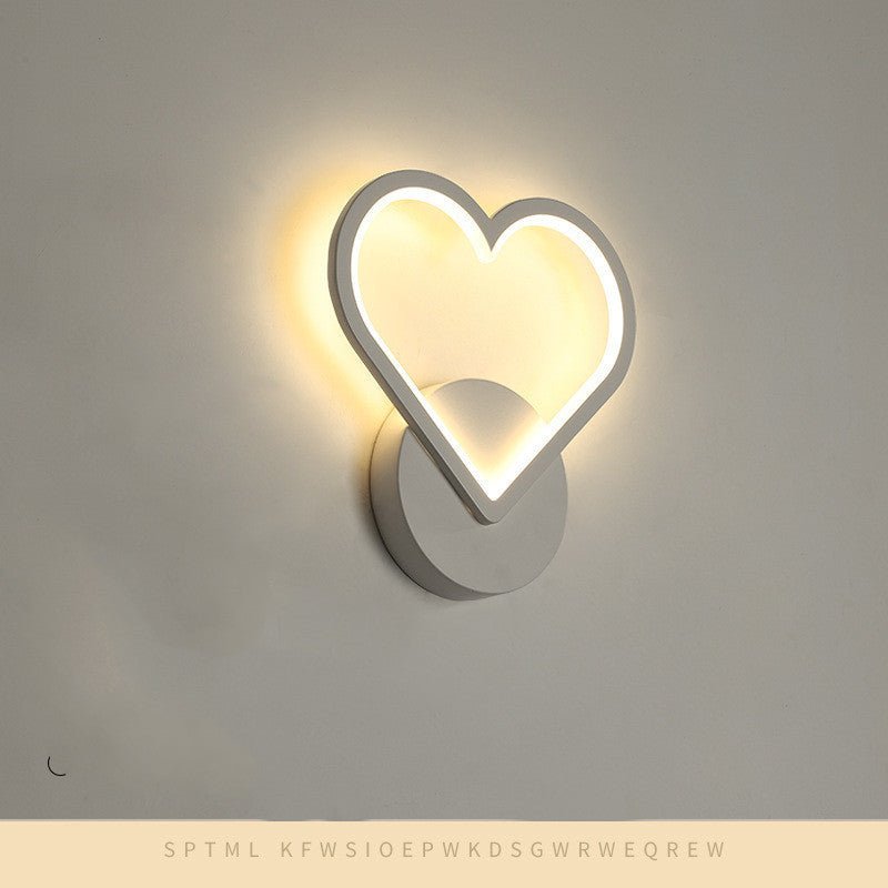 Nordic Style Creative Aluminum Note Wall Lamp - Moon & Wall