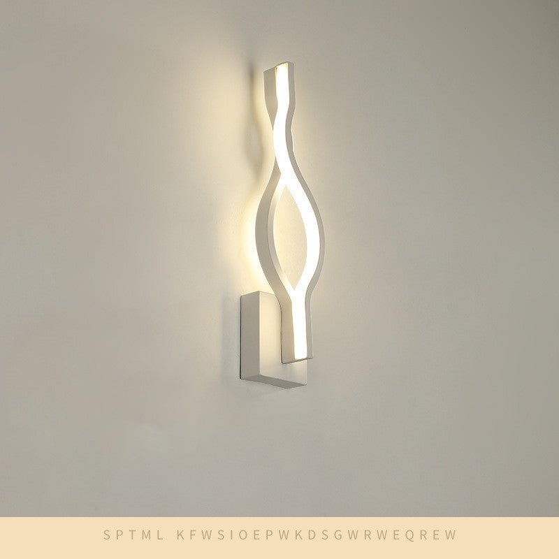 Nordic Style Creative Aluminum Note Wall Lamp - Moon & Wall