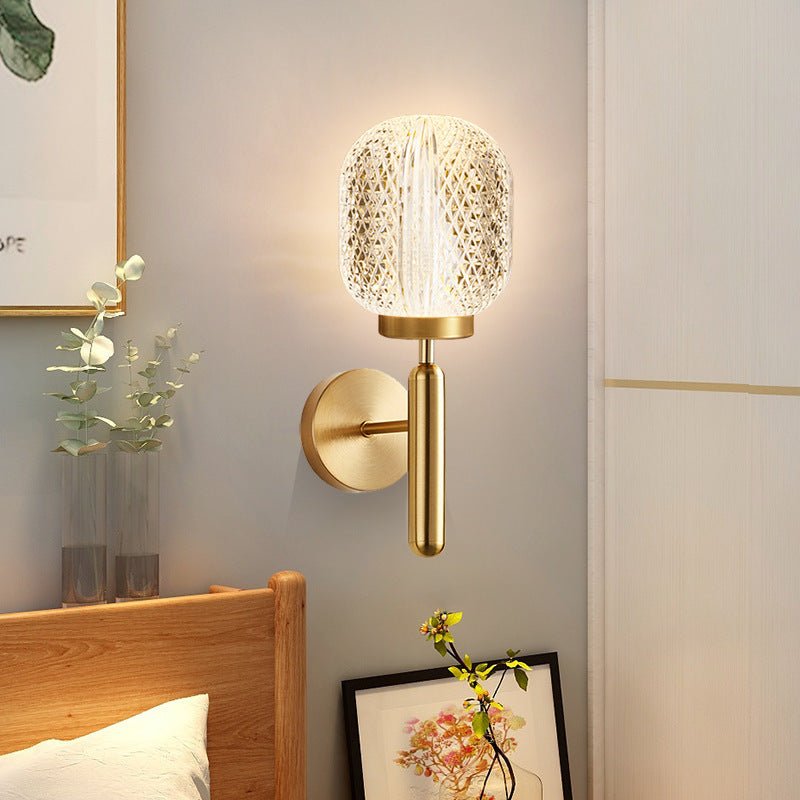 Simple Post - modern Copper Light Luxury Wall Lamp - Moon & Wall