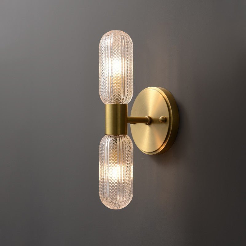 Simple Post - modern Copper Light Luxury Wall Lamp - Moon & Wall