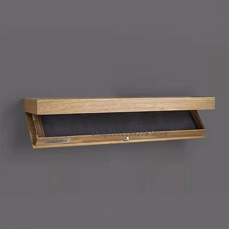 Wood Floating Hidden Shelf – Wall - Mounted Storage with Secret Compartment for Home Decor - Moon & Wall